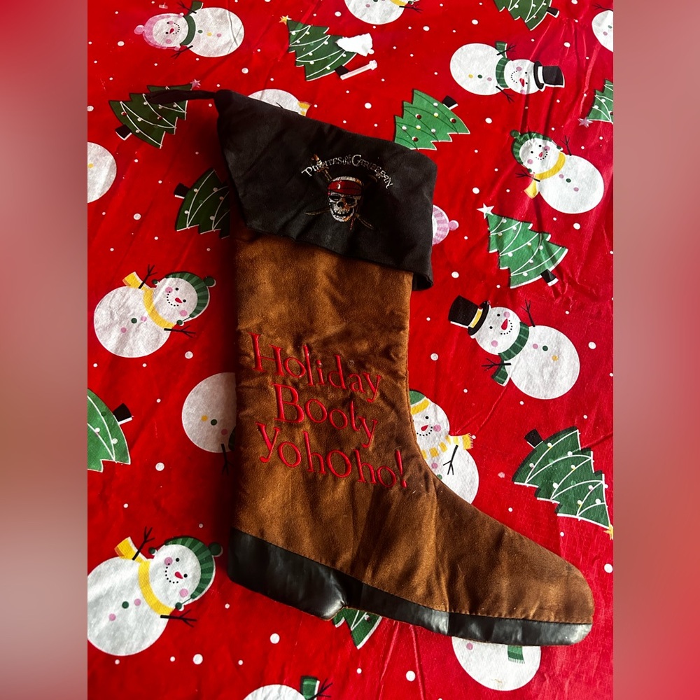 Vintage Disney‎ parks pirates of the Caribbean Christmas stocking